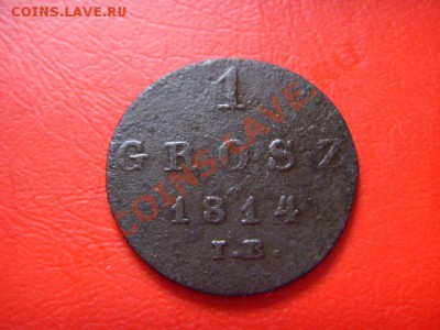 Старая Польша 1 грош 1811 и 1814 на оценку. - LPIC7747.JPG