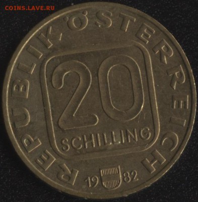 Австрия 20 шиллингов 1982 до 22:00мск 08.10.15 - Австрия 20 шиллингов 1982 -1 (250)