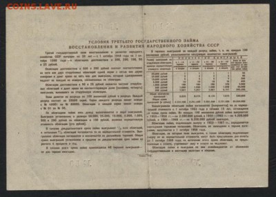25 рублей 1948 года облигация. до 22-00 мск 04.10.15 г. - 25р 1948 облигация реверс