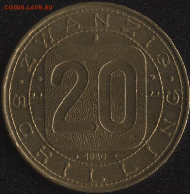 Австрия 20 шиллингов 1980 до 22:00мск 08.10.15 - Австрия 20 шиллингов 1980 -1 (200)