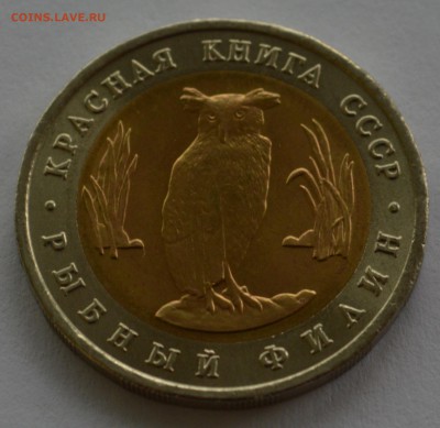 5 рублей 1991 "Рыбный филин" - DSC_6199.JPG
