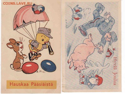 Финские открытки времен "Войны-продолжения" 1942 и 1943 - cards-1
