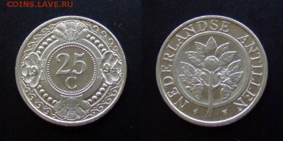 МОНЕТЫ МИРА №5 - Нидерландские Антилы 25 центов (1994) «Апельсиновое дерево»