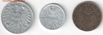 Австрия, 4 монеты 1946-89гг., до 04.10.15_22:00мск - совр-