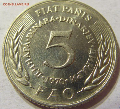 5 динар 1970 год Югославия ФАО до 08.10.2015 22:00 МСК - CIMG2552.JPG