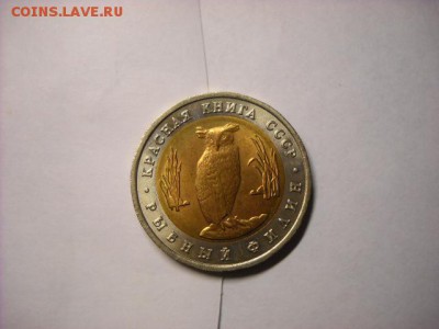 5 рублей 1991 г. Красная книга  Рыбный филин - DSCN6352[1].JPG