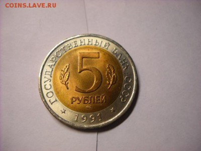 5 рублей 1991 г. Красная книга  Рыбный филин - DSCN6354[1].JPG