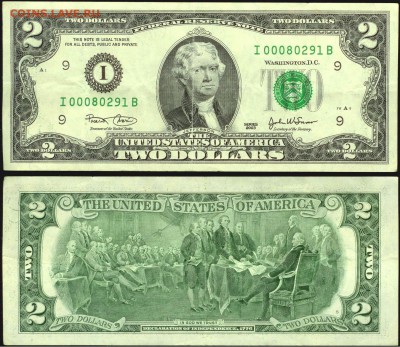 США-2 доллара 2003г до 21.00 мск 10.10.2015 - США- 2 доллара 2003 года-1