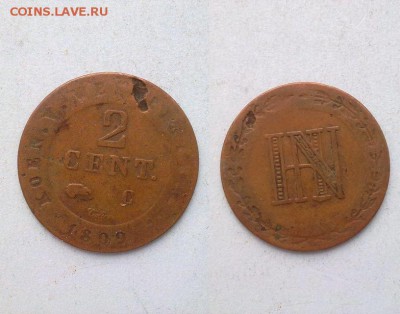 2 цента 1809 оккупация Вестфалии !! до 07.10.2015 в 22:00 - 2 цента 1809