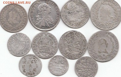 Монеты Европа 17-18век.11шт..Помощь в предпродажная оценке! - сред1
