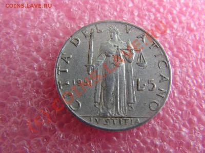 -Ватикан- 5 лира 1951 -- 28 августа 21-00 - PICT0837.JPG