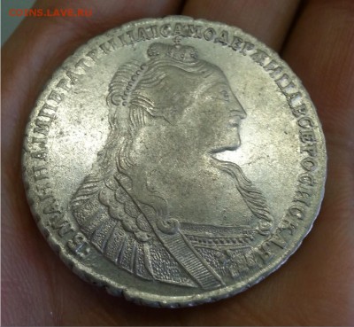 Рубль 1735 год штемпельный блеск - 7895