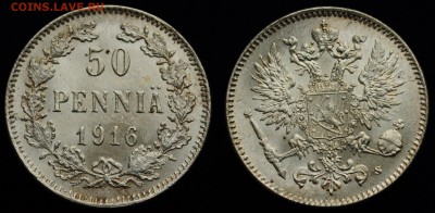 50 пенни 1916г. UNC ---08-10-15 в 22-00--- - Фины_СМ_3