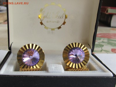 Запонки Gold Wheel Brand  в коробочке - IMG_2436.JPG