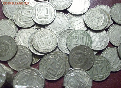 РАЗБИТА КОПИЛКА!Монеты СССР-147шт. 10.15.20коп. 1943-57гг. - 013.JPG