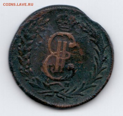 2 копейки 1780 года КМ сибирская монета - сиб рев