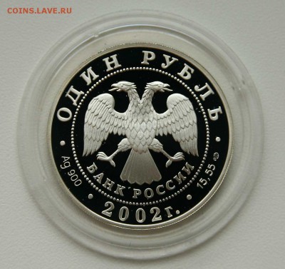 1 рубль 2002г Сейвал серебро до 11.10.в 21-30 - сейвалаверс1
