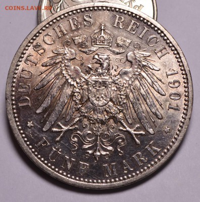 5 марок 1901 Пруссия до 10.10.15 в 23:57 - 5 марок прус р