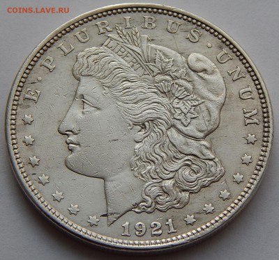 США 1 доллар 1921 Морган, до 13.10.15 в 22:00 МСК - 4995