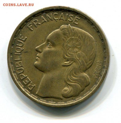 Франция 20 франков 1950 года до 9.10 с рубля - img605