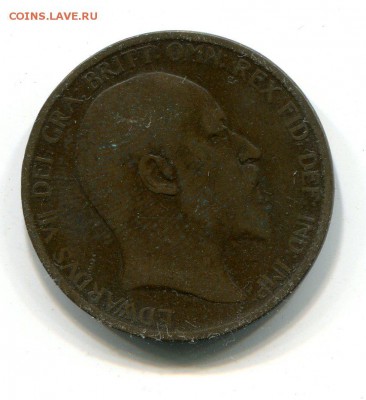 Англия 1 пенни 1902 года до 9.10. с рубля - img627