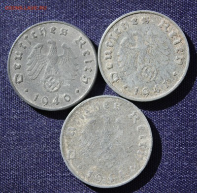 С 1 руб.РЕЙХ 10 пфеннигов 1940,1941,1944г.г.до 13.10. в 22 - IMG_8080.JPG