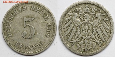 Германия 5 пфеннигов, 1909 A до 14.10.15 - IMG_3180.JPG