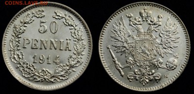 50 пенни 1914г. UNC ---14-10-15 в 22-00--- - Фины_самара_14