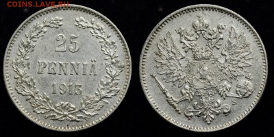 25 пенни 1913г. XF ---14-10-15 в 22-00--- - Фины_самара_25_13