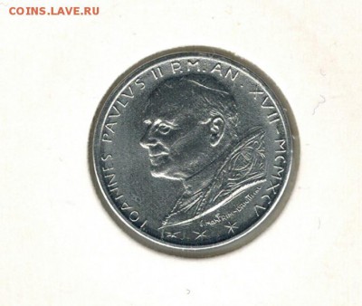 Ватикан 50 лир 1995 до 12.10.15   22-00 - 01 20