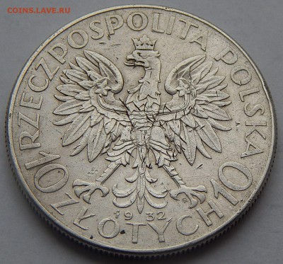 Польша 10 злотых 1932 Ядвига, до 17.10.15 в 22:00 МСК - 4516