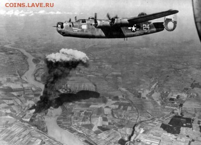 Монеты с Корабликами - Бомбардировщик Б-24