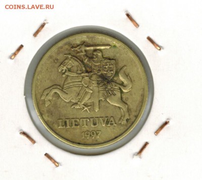 Литва 20 центов 1997 до 12.10.2015   22-00 - 01 12