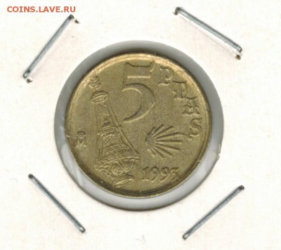 Испания 5 песет 1993 до 12.10.15   22-00 - 01