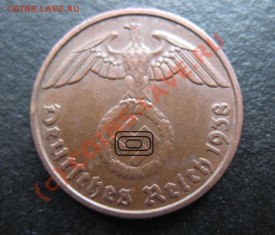 Третий рейх, 1938 г, 2 пф, до 31.08 в 21-30 мск - р 1938 2 пф рет