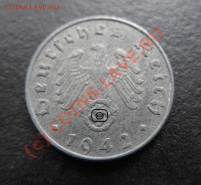 Третий рейх, 1942 г, 5 пф, до 31.08 в 21-30 мск - р 1942 5 пф рет