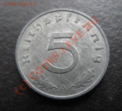 Третий рейх, 1942 г, 5 пф, до 31.08 в 21-30 мск - р 1942 5 пф а
