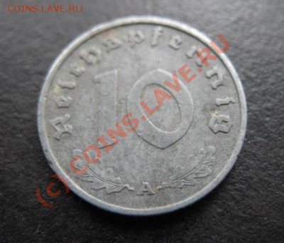 Третий рейх, 1940 г, 10 пф, до 31.08 в 21-30 мск - р 1940 10 пф а