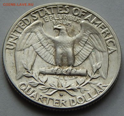 США 25 центов 1964, до 17.10.15 в 22:00 МСК - 4994