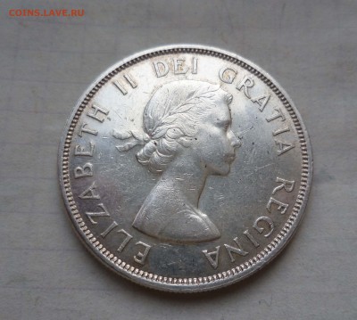 1 доллар Канада 1960г.СЕРЕБРО! до 12.10.15г в22-00 - 1 дол. канада 60-2