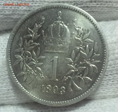 Австрия 1 крона 1893 года. до 16.10. в 22:15. - 2