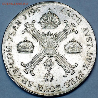 Австрийские Нидерланды_кроненталер 1796(А); до 11.10_22.12мс - 10503