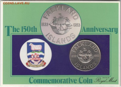 Фолклендские острова 50 пенсов 1983 в буклете до 15.10.15 - Фоклендские острова 50 пенсов (1)
