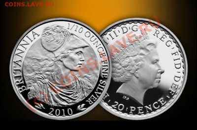 Британия 20 пенсов 2010г серебро - BR10ST_2