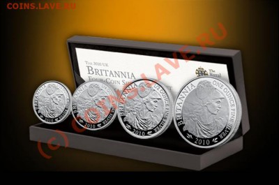 Британия 20 пенсов 2010г серебро - BR10SS_набор
