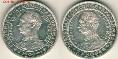Дания, 2 кроны 1906 - до 22-00мск 13.10 - den-2k-1906