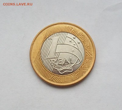 Биметалл! Бразилия 1 реал 2007 Биметалл - 100_3355
