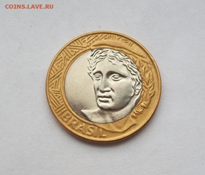 Биметалл! Бразилия 1 реал 2007 Биметалл - 100_3358