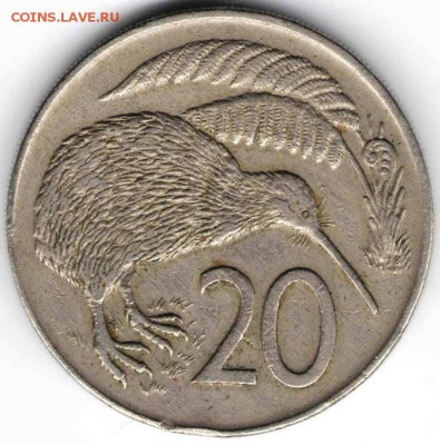 20 центов 1969 г. Новая Зеландия до 18.10.15 в 24.00 - Монета11