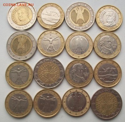 21 Евро (1 и 2 Евро) регулярные обиходные монеты - 0cdC_Rm5aY8